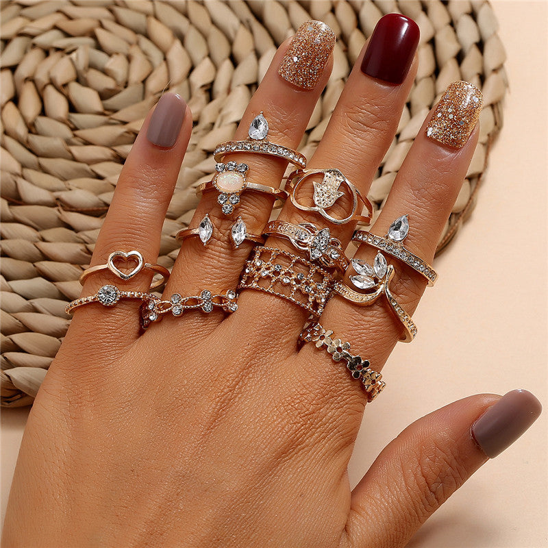 Retro women's joint ring ring set