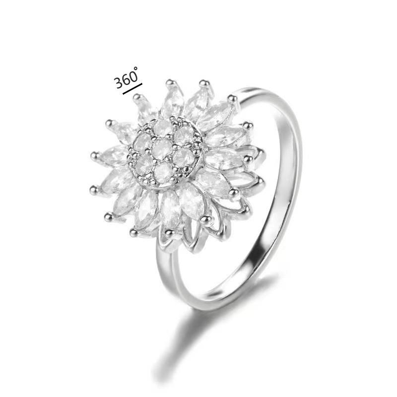 Women's Fashion Can Be Rotatable Ring