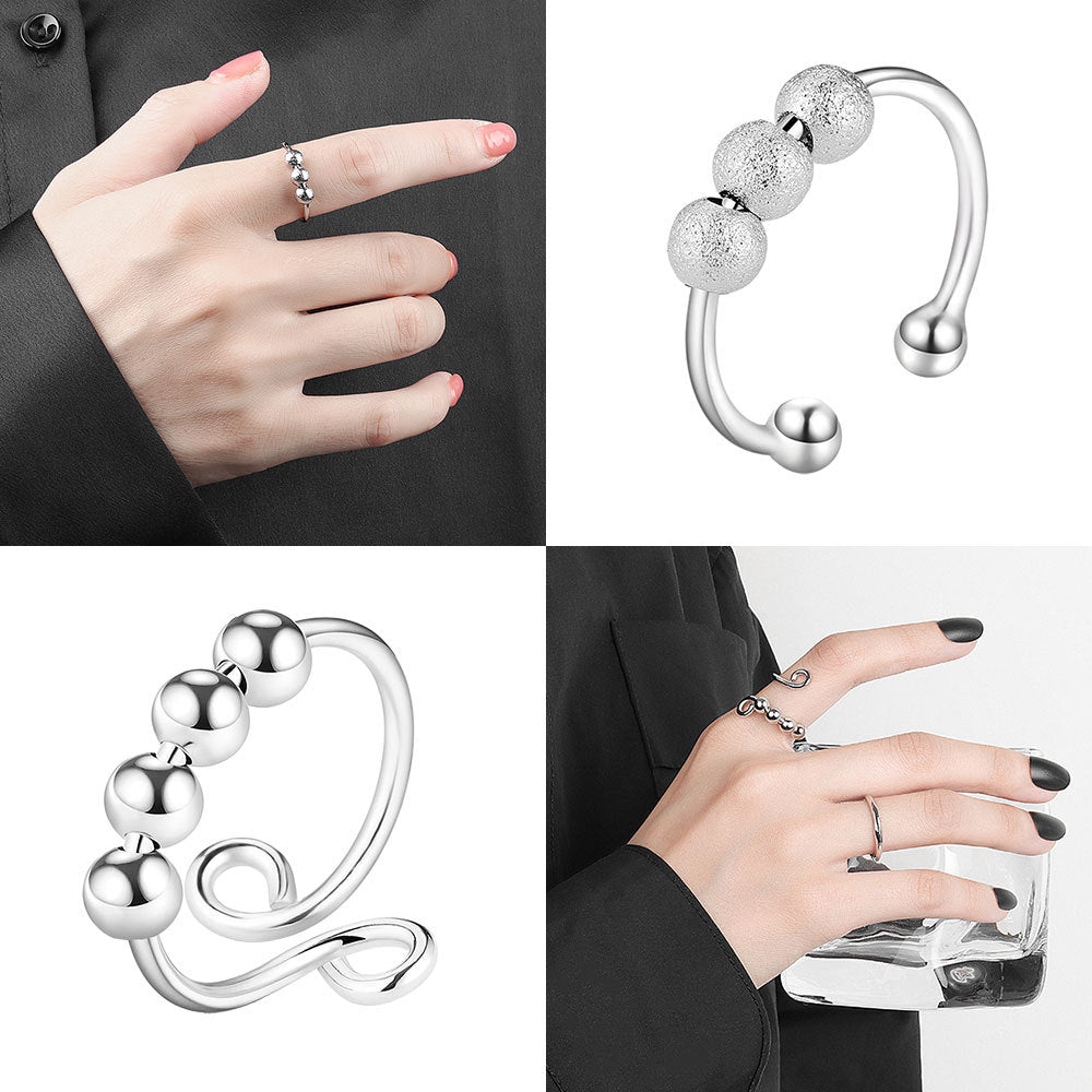 Rotatable Decompression Anxiety Lady Ring
