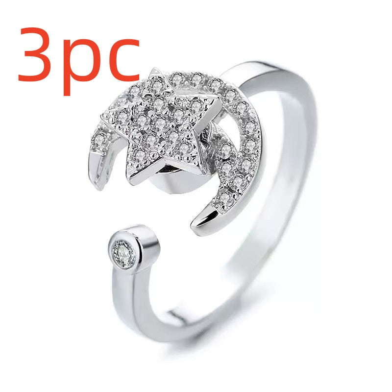 Women's Fashion Can Be Rotatable Ring
