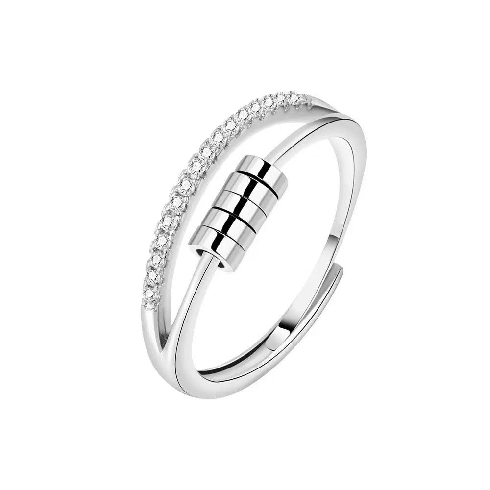 Women's Fashion Can Be Rotatable Ring
