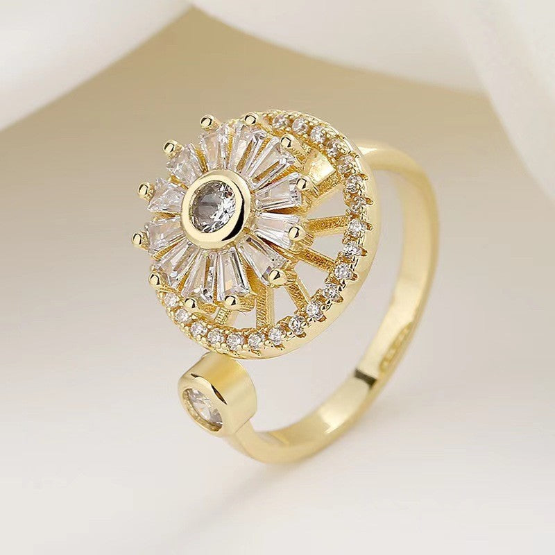 Women's Fashion Can Be Rotatable Ring