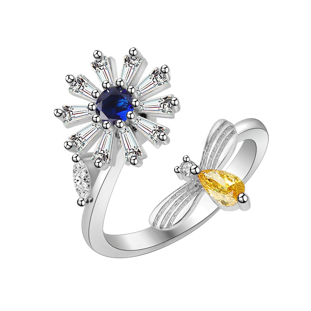 Rotatable Decompression Anxiety Lady Ring
