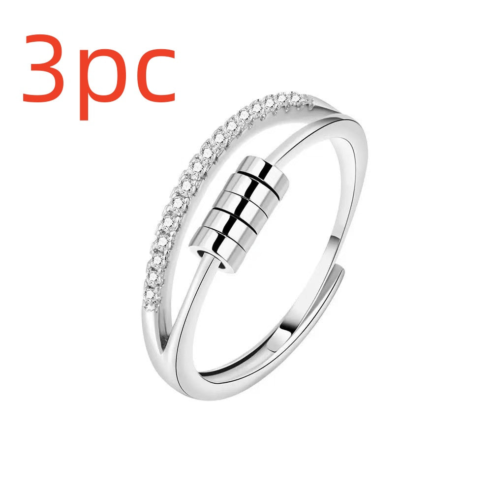Women's Fashion Can Be Rotatable Ring