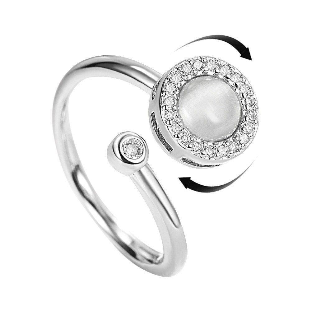 Women's Fashion Can Be Rotatable Ring