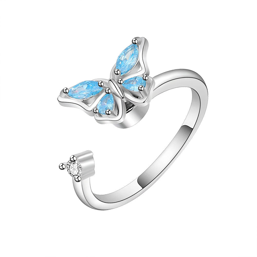 Rotatable Decompression Anxiety Lady Ring