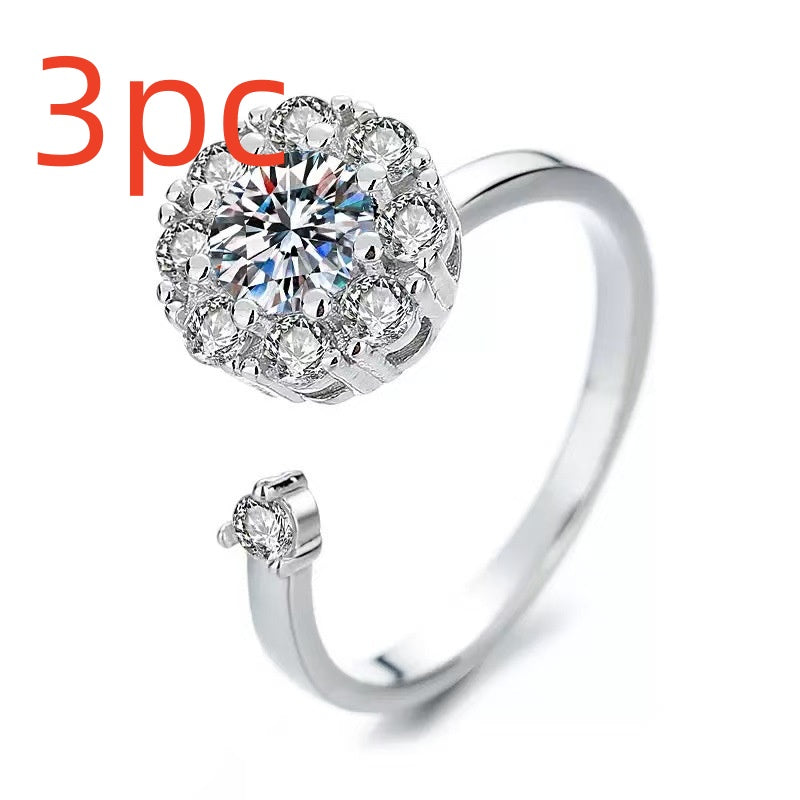 Women's Fashion Can Be Rotatable Ring