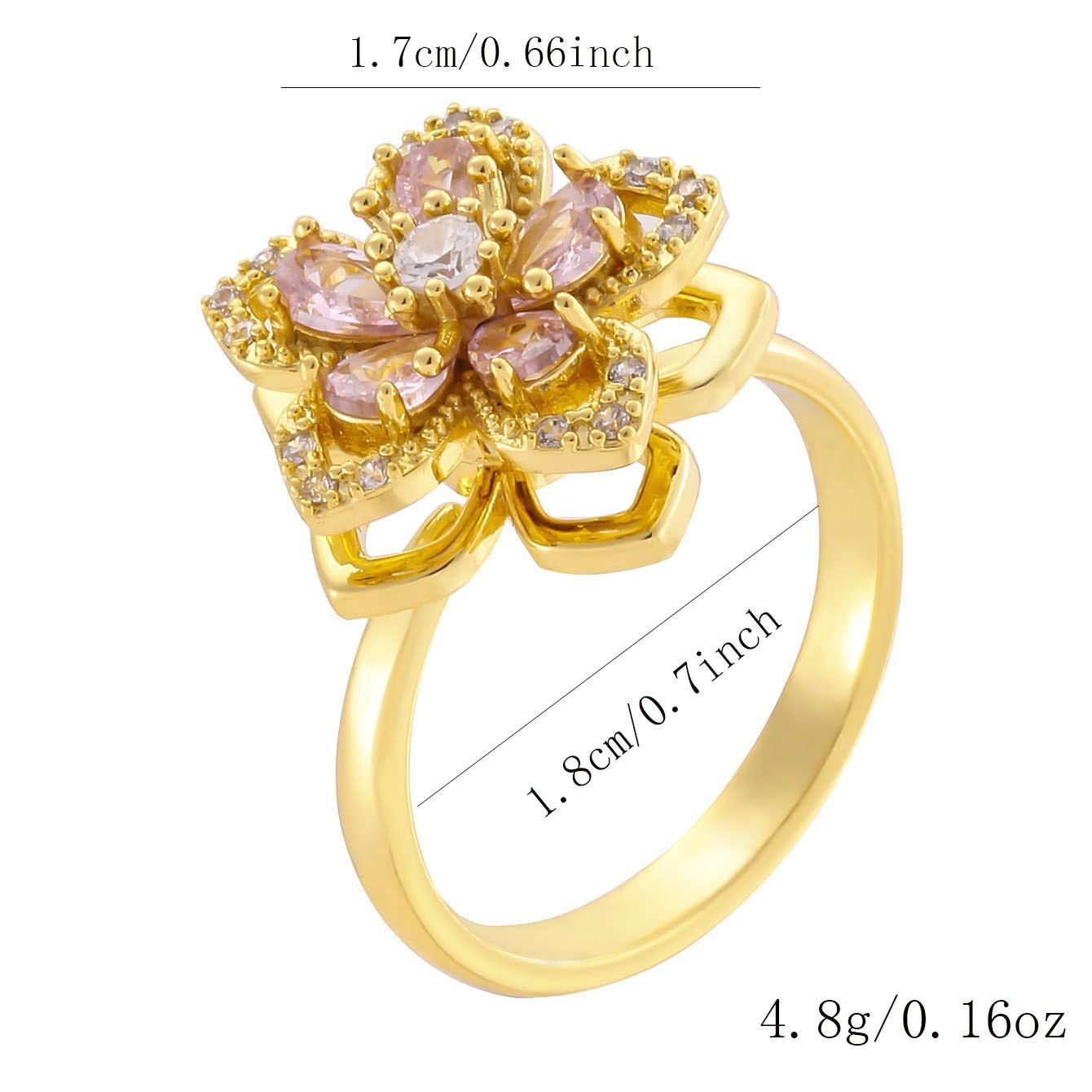 Women's Fashion Can Be Rotatable Ring