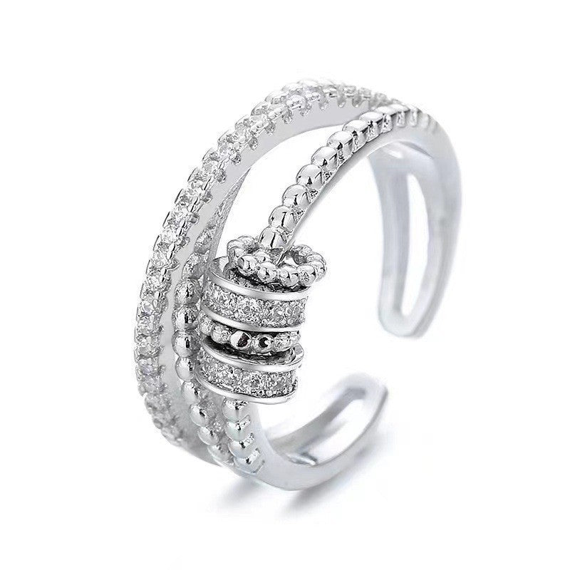 Women's Fashion Can Be Rotatable Ring