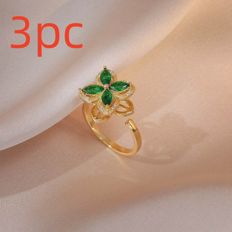 Women's Fashion Can Be Rotatable Ring