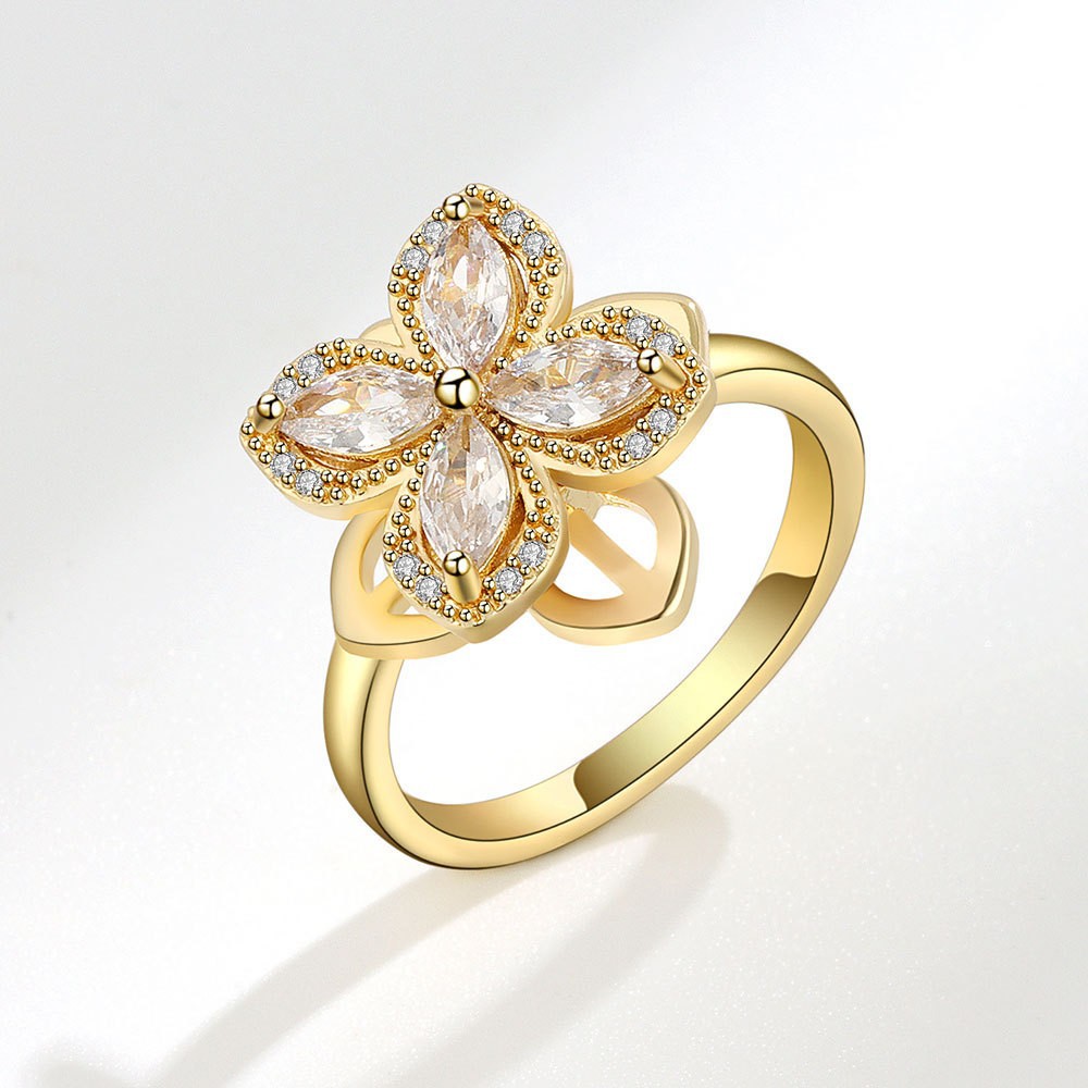 Women's Fashion Can Be Rotatable Ring
