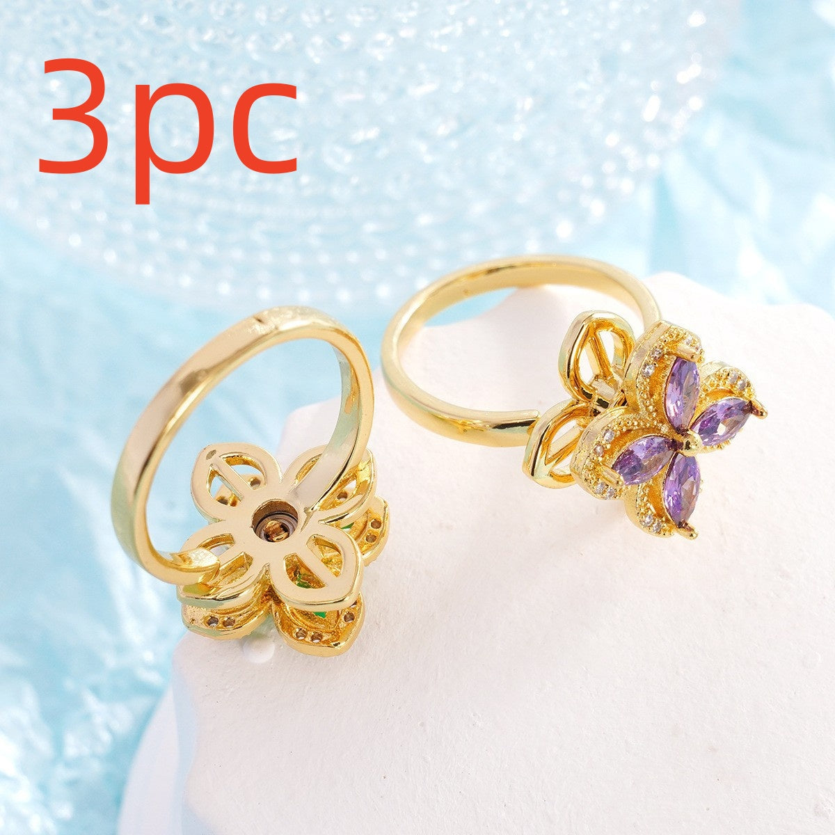 Women's Fashion Can Be Rotatable Ring